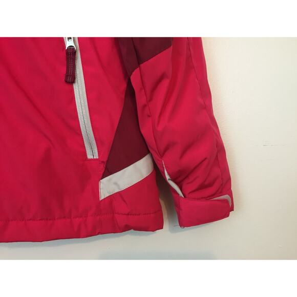 (JL) Y2K Lands' End Girls Jacket Size L (14) Winter Hooded Zip Lined Waterproof - Picture 3 of 9